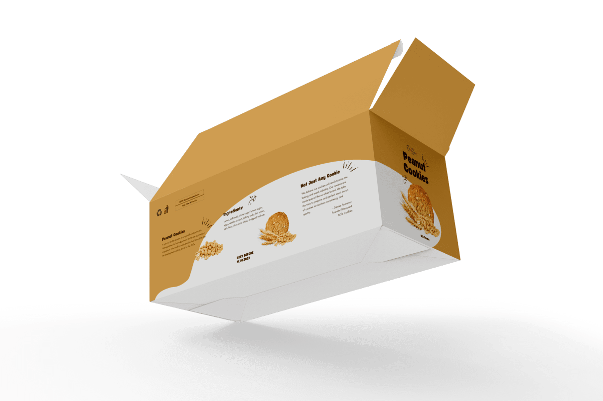 Custom auto bottom folding carton with print