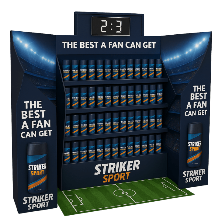 custom pop display, point of purchase display, retail and sporting goods packaging