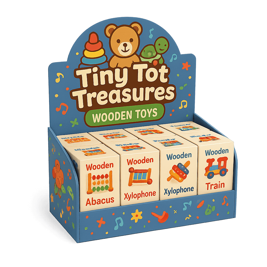 custom counter top point of purchase (POP) display, custom printed folding carton box, toy packaging