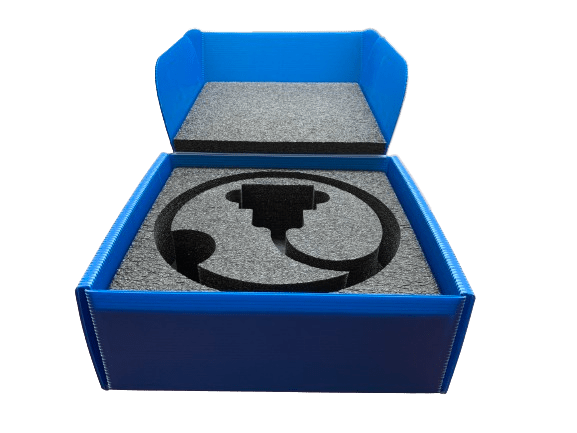 Corrugated plastic REFT with Black Foam insert