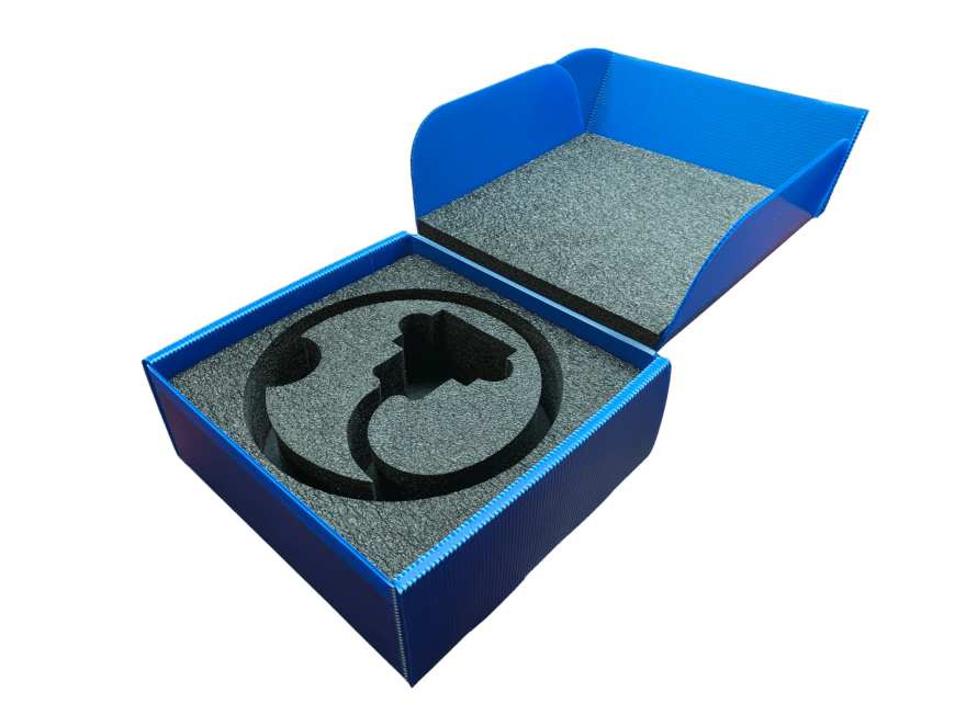 Corrugated plastic REFT with Black Foam insert