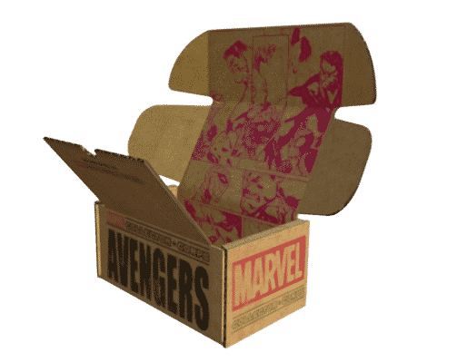 Two side printed corrugated shipping box